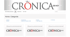 Desktop Screenshot of la-cronica.com.mx