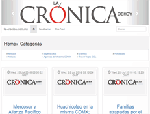 Tablet Screenshot of la-cronica.com.mx